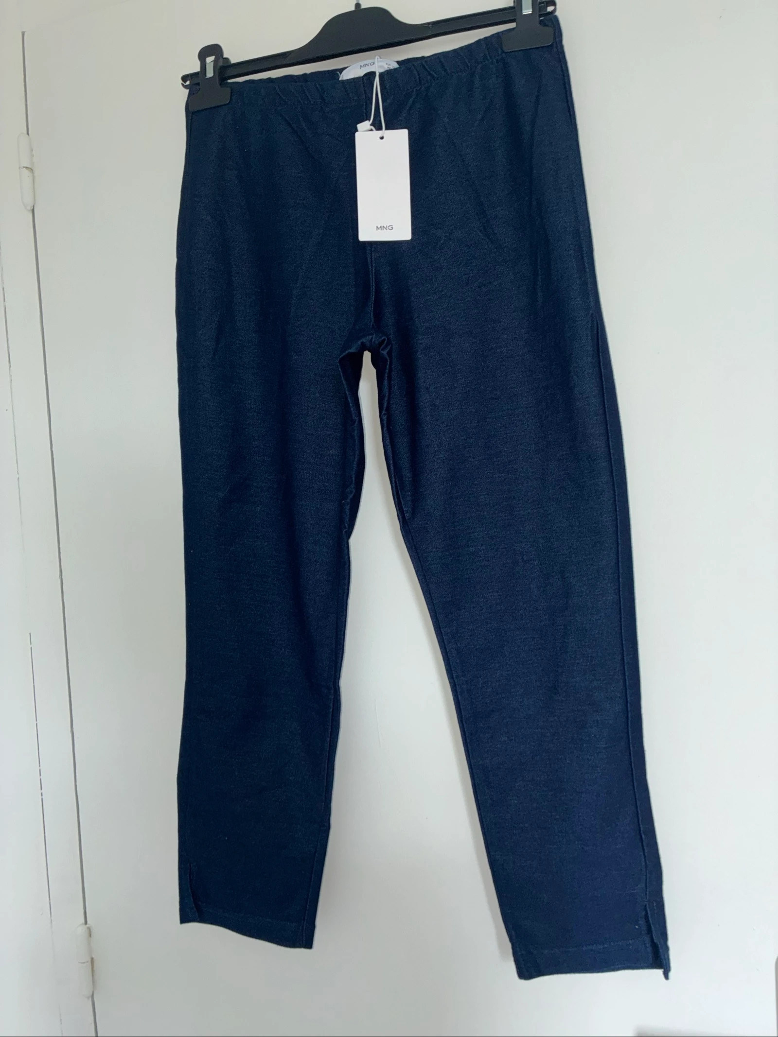 Legging Capri bleu marine à fente S